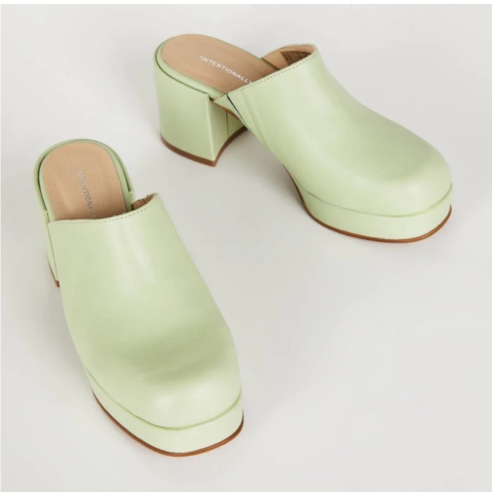 Intentionally Blank Green Clogs